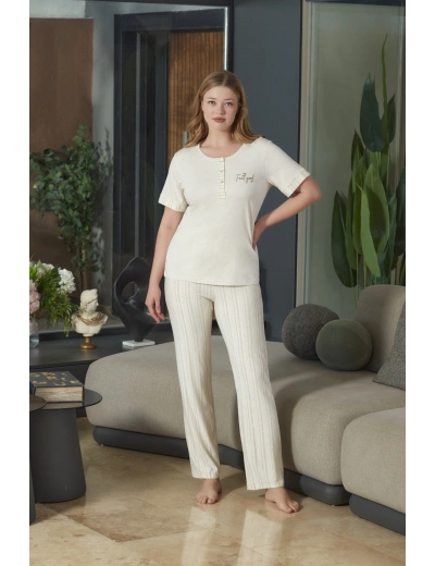 Aqua 26573 Kadın Kısa Kol Pijama Takımı