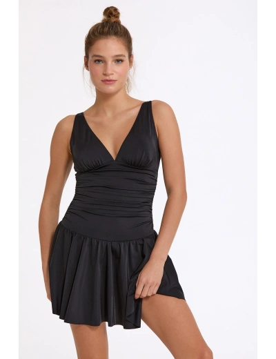 Argento 0233-3001 Kadın Nadide Elbiseli Mayo