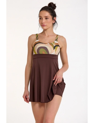 Argento 0341-3010 Kadın Elbiseli Mayo