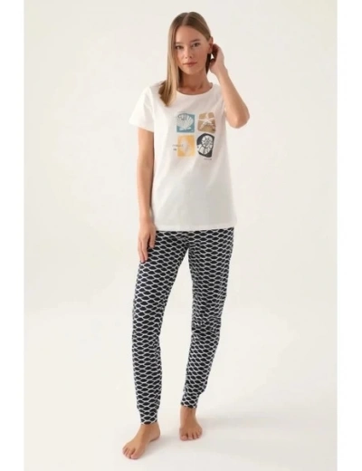 Arnetta 2871-S  Kadın Kısa Kol Pijama Takımı