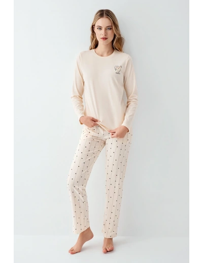 Arnetta 3434-S Kadın Uzun Kol Pijama Takım
