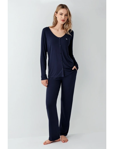Arnetta 3460-S Kadın Uzun Kol Pijama Takım