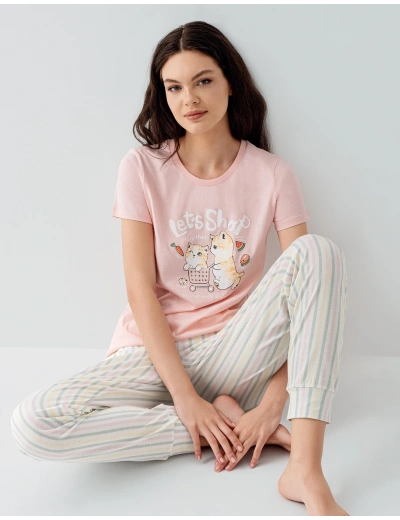 Arnetta 3571-S Kısa Kol Pijama Takımı