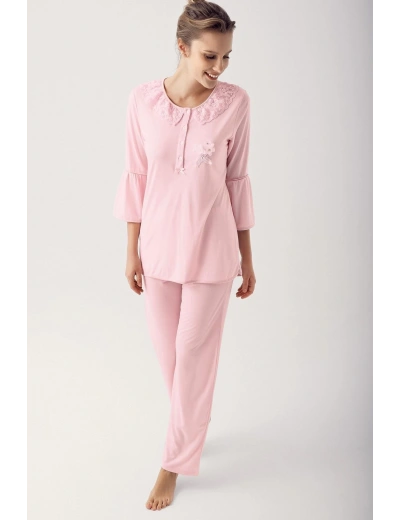 Artış 14200 Bayan Uzun  Kol Pijama Takımı