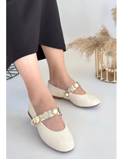 Atnis Bej Cilt Babet Ayakkabı