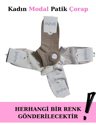 Aytuğ 33290 Kadın Modal Patik Çorap