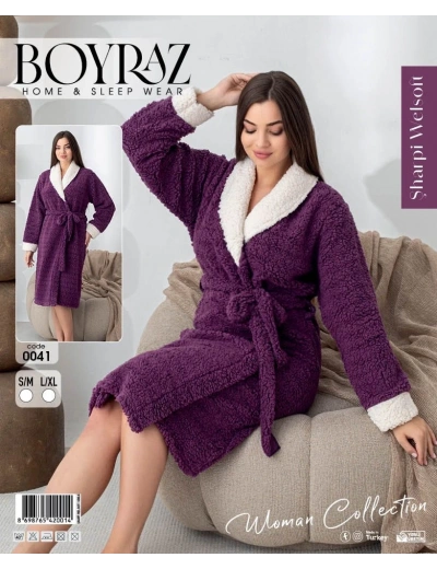 Boyraz 0041 Kadın Sharpi Welsolf Sabahlık