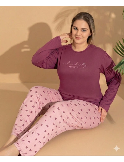 Boyraz ML-01145 Kadın Battal Pijama Takımı