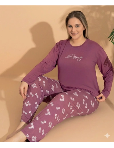 Boyraz ML-01244 Kadın Battal Pijama Takımı