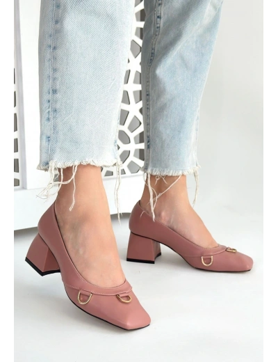 Cande Pudra Cilt Topuklu Ayakkabı