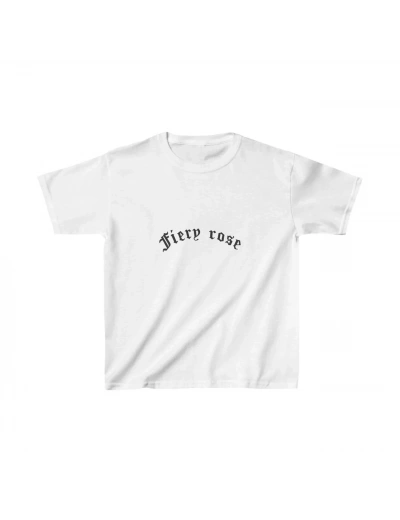 Çocuk Unisex Baskılı T-Shirt - Beyaz