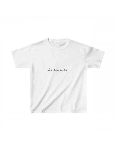 Çocuk Unisex Baskılı T-Shirt - Beyaz