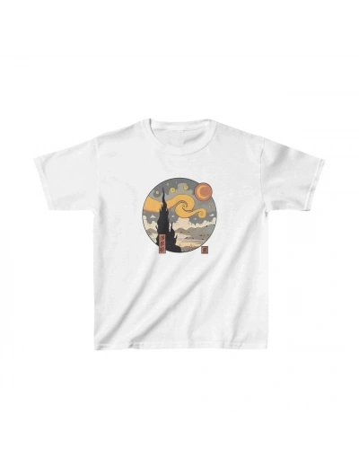 Çocuk Unisex Baskılı T-Shirt - Beyaz