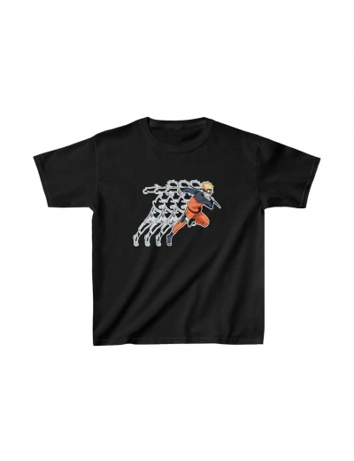 Çocuk Unisex Baskılı T-Shirt - Siyah