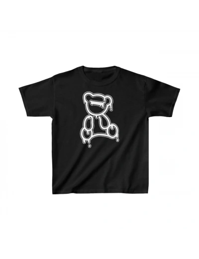 Çocuk Unisex Baskılı T-Shirt - Siyah