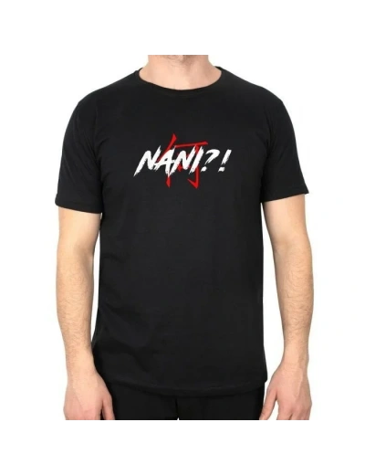 Erkek Kısa Kol Yazlık Tişört Bisiklet Yaka Baskılı Oversize T-Shirt - Siyah