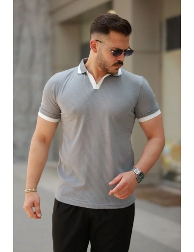 Erkek Hemşire Yaka Kısa Kollu Tişört