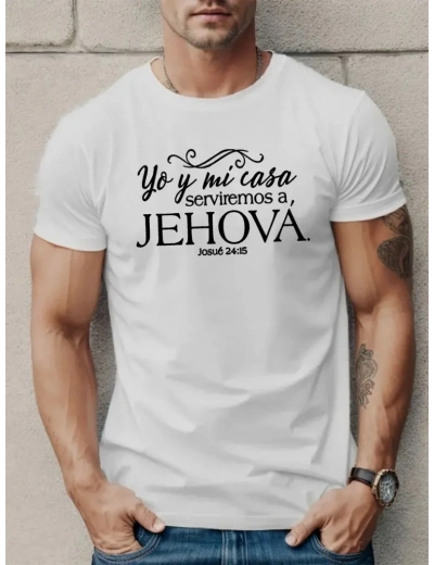 Erkek Jehova Baskılı Süprem T-shirt