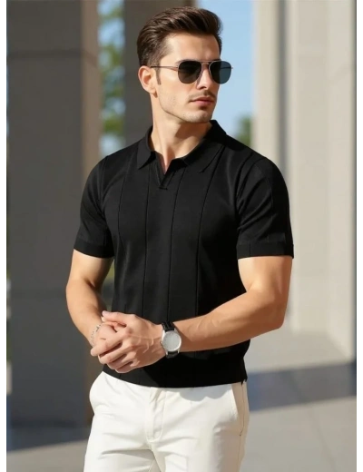 Erkek Kısa Kollu Polo Yakalı Triko Tshirt