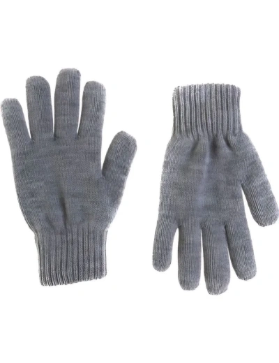 Erkek Triko Dokuma Eldiven - Gri