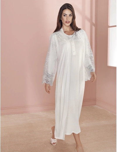 Espuar 737 Penye Uzun Gecelik Sabahlık Takım