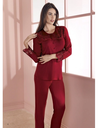 Espuar 757 Penye 3lü Sabahlık Pijama Takımı