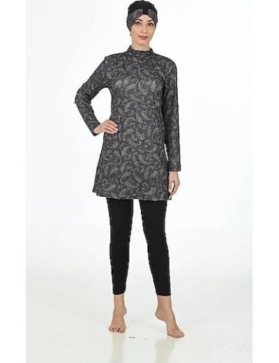 Fantasy 3321 Bayan  Desenli Tesettür Mayo