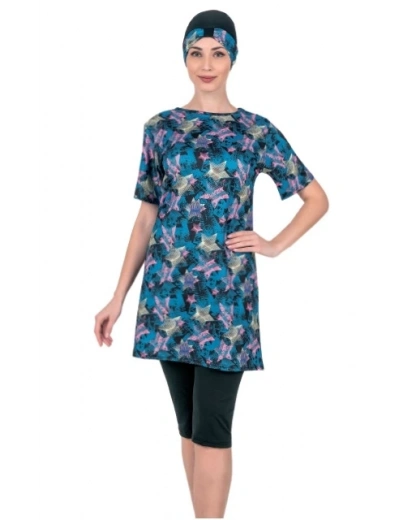 Fantasy 3367 Kadın Kısa Kol Taytlı Mayo