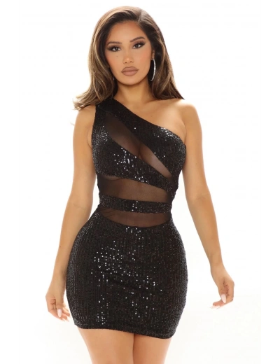 For Dreams 8615 Pullu Tül Detaylı Fantezi Elbise