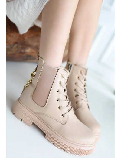 Harte Nude Cilt Bağcıklı Bot