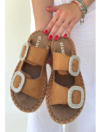 Hertas Vizon Nubuk Tokalı Terlik