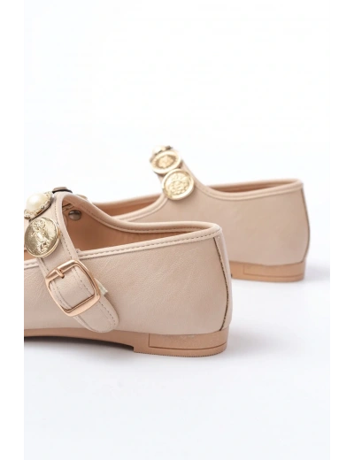 İNF-6363  Nut Baret Tokalı Günlük Bayan Ayakkabı