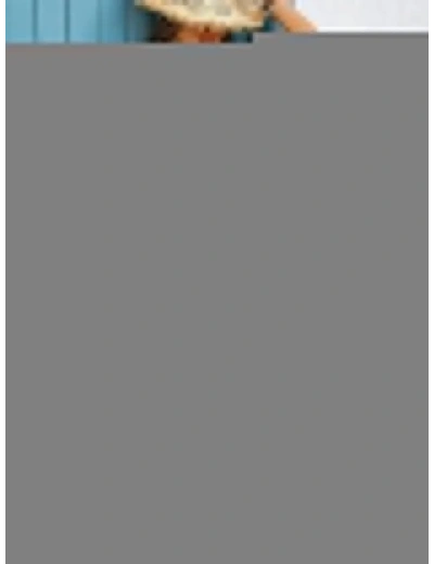 Kadın Askılı Derin V Göğüs Dekolteli Desenli Uzun Süprem Elbise