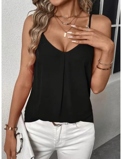 Kadın Ip Askılı V Yakalı Sandy Bluz