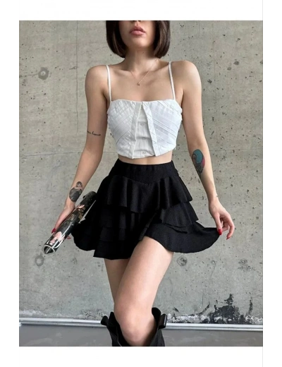 Kadın Mykonos Etek - Siyah