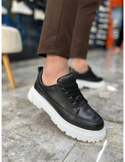 KB-702 Kuback Siyah Cilt Günlük Erkek Ayakkabı
