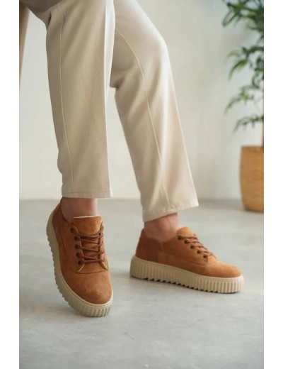 KB-X516 Kuback Taba Süet Günlük Erkek Ayakkabı