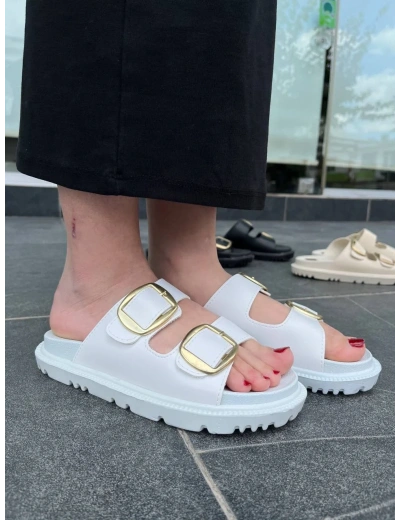 KBTX-1 Kuback Beyaz Günlük Kadın Terlik