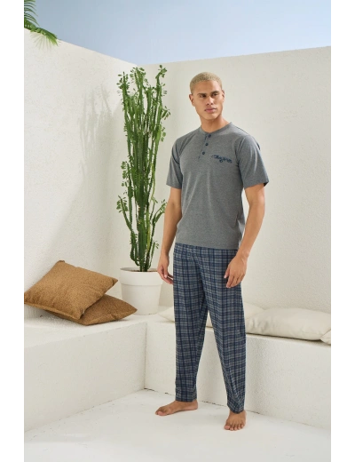 Kocabey 2118 Midi Yaka Pijama Takım