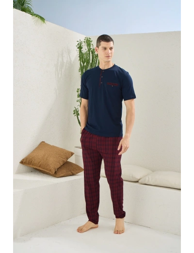 Kocabey 2118 Midi Yaka Pijama Takım