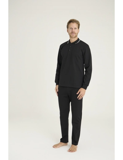 Kocabey 6014 Erkek Triko Yaka Pijama Takım