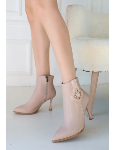 Moose Nude Cilt Topuklu Bot