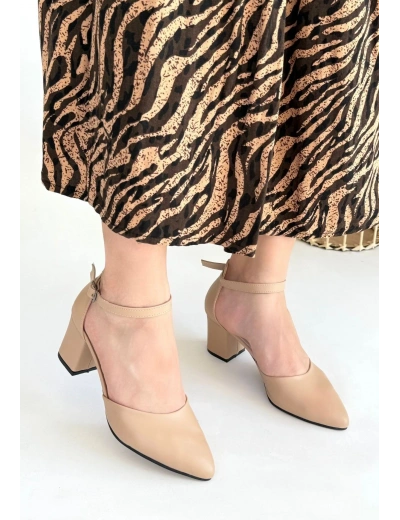 Mulen Nude Cilt Topuklu Ayakkabı