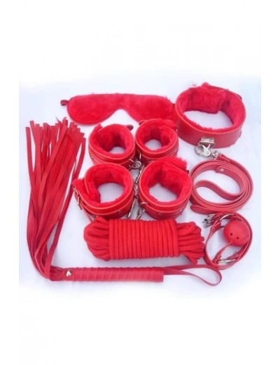 Nıghtlıght 8014 Fantezi 7Li Kırbaç Ve Kelepçe Set