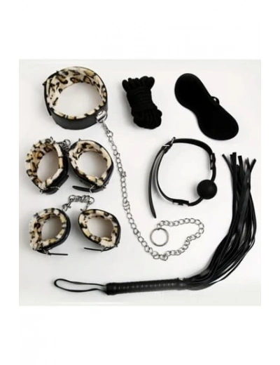 Nıghtlıght 8014 Fantezi 7Li Kırbaç Ve Kelepçe Set