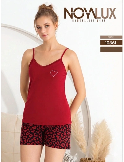 Noyalux 10361 Kadın İp Askı Şortlu Takım