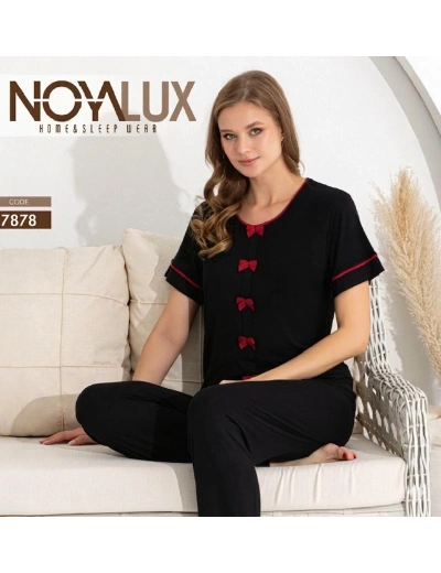 Noyalux 7878 Kadın Kısa Kollu Pijama Takımı