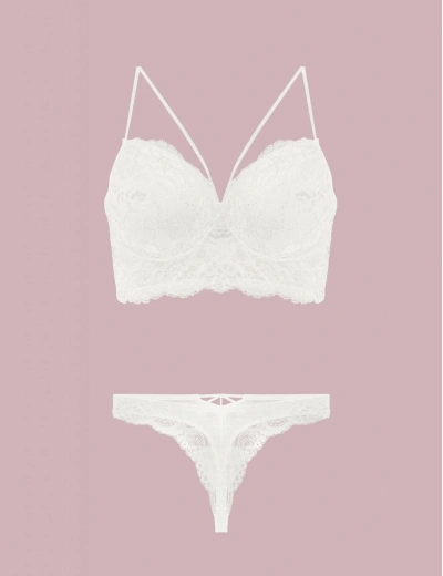 Nurteks 4330 Desteksiz Dantelli Sütyen Takım