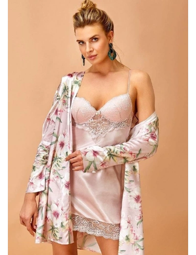 Nurteks 5352 Kadın Gecelik Ve Sabahlık Takımı