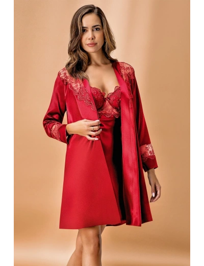 Nurteks 5384 Bayan Sabahlık  Gecelik Takım